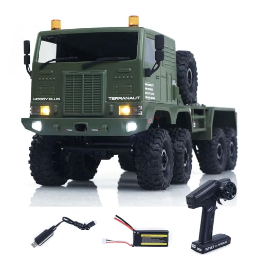 Camion militaire télécommandé 1/18 haut de gamme 8x8 tout-terrain avec boîte 2 vitesses