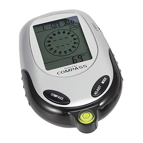 Brújula electrónica, termómetro de mano multifuncional con pantalla retroiluminada para camping y montañismo al aire libre miniatura 4