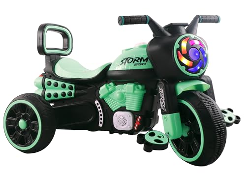 Image of Joyride Storm 250 Bike Pedal Tricycles for Kids 1 to 3 Years| Kids Cycle with Musical Horn, Lights, EVA Wheels | Fun Outdoor Cycle for Kids for 2 Years |4 Colors (Green)