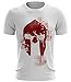 Produktbild Stylotex ® Fitness T-Shirt Herren Sport Shirt | Spartan Helmet | Gym Tshirts für Performance beim Training | Männer Kurzarm | Funktionelle Sport Bekleidung, Größe:XL, Farbe:Weiss