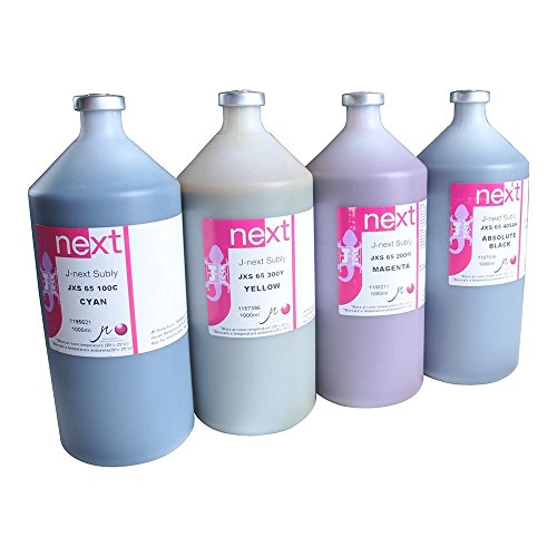 H-E 1 Liter J-Next Subly Jxs-65 Dye Sublimation Ink For Mimaki/Mutoh/Roland/Epson Printers - 1 Liter/Bottle/Color (K) #TOP2