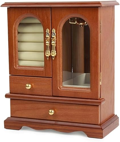 Boîte à bijoux de rangement de bijoux DZBERHX le cadeau idéal en bois