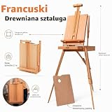 DJAR Akrylowy zestaw artystyczny z francuską sztalugą dla profesjonalnego artysty, zestaw do malowania z pędzlami, płótno, akrylowe materiały plastyczne dla dorosłych