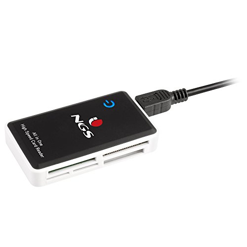 NGS CARD READER MULTIREADER PRO   USB 2.0 Lector de Tarjetas todo en 1, Color Negro
