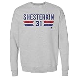 500 LEVEL Igor Shesterkin Sweatshirt (Crew Sweatshirt, Large, Heather Gray) - Igor Shesterkin New York Font