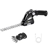 Outsunny 2-in-1 Akku Heckenschere Elektrischer Hecken & Strauchschere mit 2 x 7,2V...