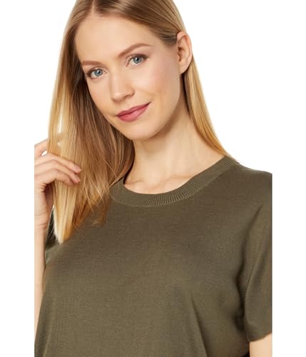 Image of Calvin Klein Womens Lightweight Crew Neck Everyday Short Sleeve Comfortable Poncho