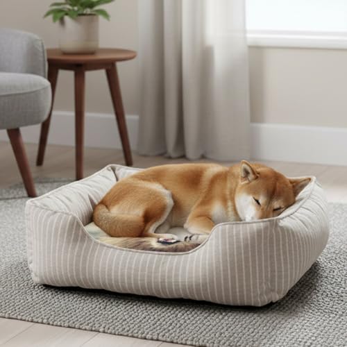 Coussin déhoussable et lavable pour panier chat et chien moelleux