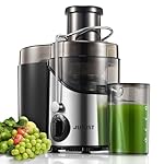 Juicer Machines, Juilist 3" Wide Mouth Juicer Extractor Max Power 800W, for Vegetable and Fruit with 3-Speed Setting, 400W Motor, Easy to Clean