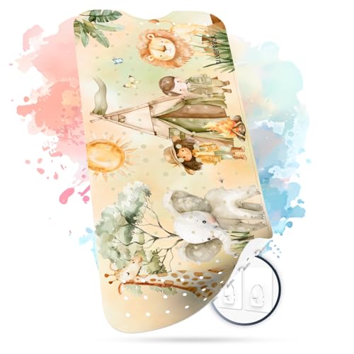 Silverrack Alfombrilla De Baño Para Niños Antideslizante 100x40cm - Alfombrilla Antideslizante Para Bañera Libre De Bpa - Alfombrilla De Baño Para Niños - Para Bebés Y Niños - Alfombrilla