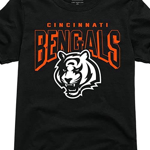 Junk Food NFL - Cincinnati Bengals - Bold Logo - Officially Licensed Adult Short Sleeve Fan Tee for Men and Women
