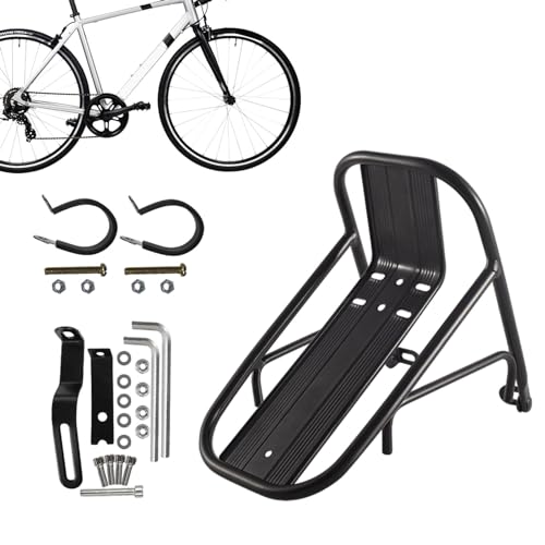 Estante de carga frontal antideslizante para bicicleta