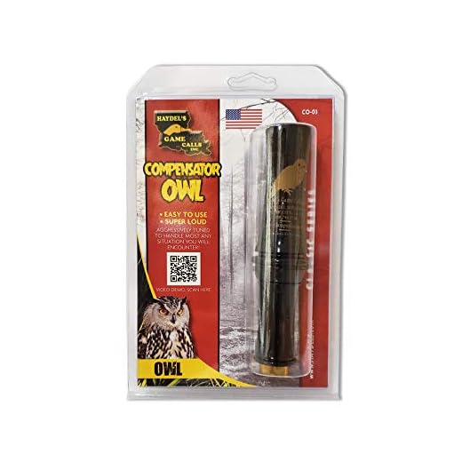 Haydel's Game Calls Inc. CO-03 Compensator Owl Call, Turkey Locator Call