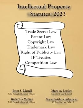 Paperback Intellectual Property Statutes 2023 Book