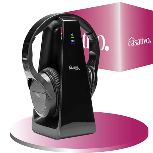 Digitaler Stereo-Funk-Kopfhörer mit 2-in-1 Funk- & Ladestation – kabellos, 30 m Reichweite, kristallklarer Sound, bequem & leicht, schwarz Digitaler Stereo-Funk-Kopfhörer mit 2-in-1 Funk- & Ladestation – kabellos, 30 m Reichweite, kristallklarer Sound, bequem & leicht, schwarz