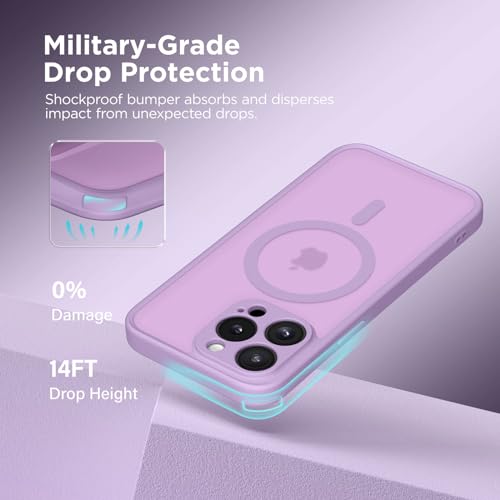 Coque iPhone 13 Pro violette mate résistant aux chocs au quotidien - 5