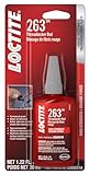LOCTITE 263 Automotive Threadlocker Red – High Strength Thread Lock, General Purpose Applications, Oil Tolerant, Fluorescent - 36 ml, 1 Pack