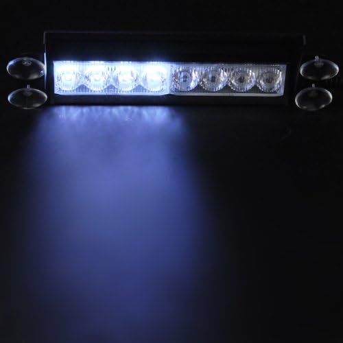 Miniatura 8 de Luz estroboscópica de 12 pulgadas, color blanco ámbar, 72 LED, magnética, intermitente, advertencia, advertencia, mini barra de luces para vehículos