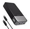 JUOVI Power Bank 20000mAh Portatile, 45W Powerbank Caricatore Portatile Ricarica Rapida, Batteria Portatile con Display Digitale, USB C In&Out Compatibile con Phone, Laptop, Tablet, PC J2621 (Nero)