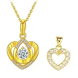 ネックレス レディース 18金 18K ゴールド（ チェーン＋2 ペンダント セット）エレガント誕生日 人気ジュエリー チェーン ギフト