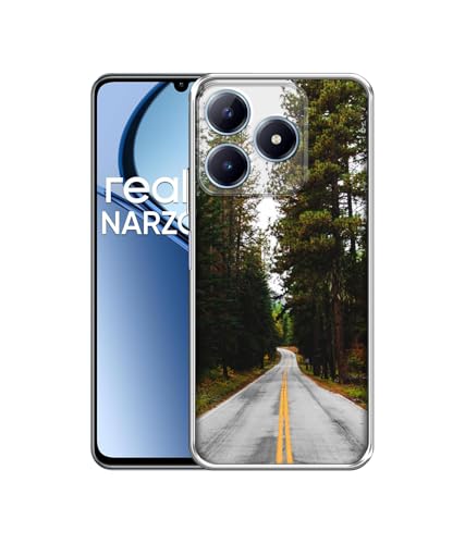 Image of Casotec Road Photo Design Printed Silicon Soft TPU Back Case Cover for Realme C63 4G / Narzo N63 4G