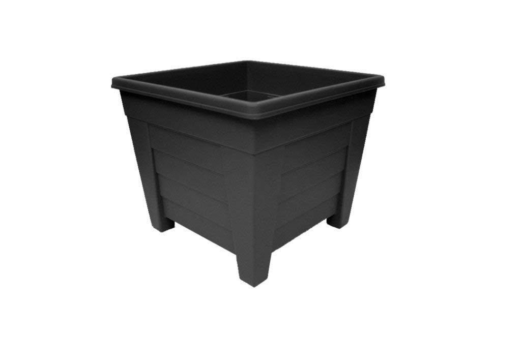 Grosvenor (x6 100339112 Square Planter 33cm Ebony
