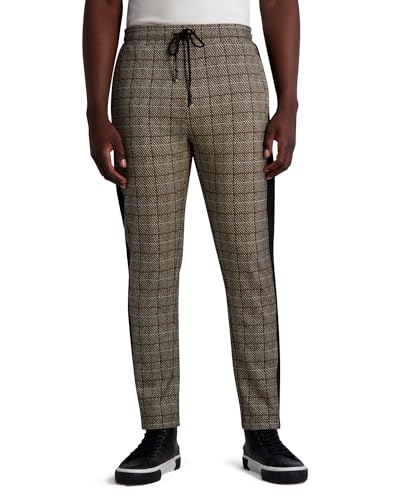 Pantalon de survêtement à carreaux homme KARL LAGERFELD jogging droit
