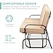 Best Choice Products 2-Person Outdoor Glider Bench Loveseat Rocking Chair for Patio, Garden, Yard, Porch w/Armrest, UV- and Water-Resistant Cushions - Beige