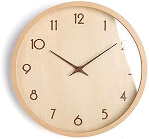 Enpap Zegar Ścienny Drewniany 16 cali