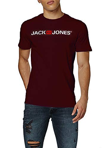 Jack & Jones Packung mit 2 T-Shirts in Übergröße, Rundhalsausschnitt, Druck, Design Logo Oversize, 3er Pack (1 x Dark Grey Melange… – Ansicht 3