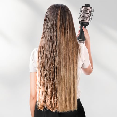 Cecotec Spazzola Ad Aria Calda e Styler CeramicCare Unique a spazzola con volume unico 1200 W, 2 in 1, rivestimento in ceramica, 2 velocità e 3 temperature, funzione aria fredda - Immagine 4