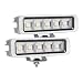 EXZEIT Waterproof Led Boat Lights, 2 pc 72W Waterproof Tested Deck/Dock Marine Lights 4000LMS 120°Flood Light, 6.3inch, 12/24 V Led Light Bar
