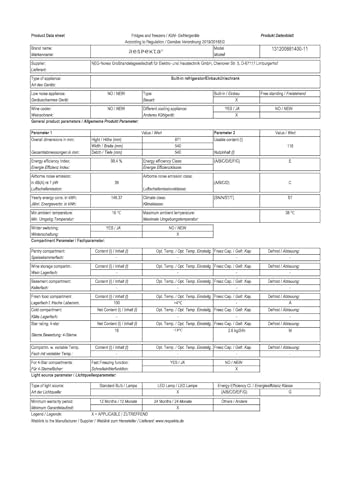 respekta Einbaukühlschrank mit Gefrierfach 88 cm