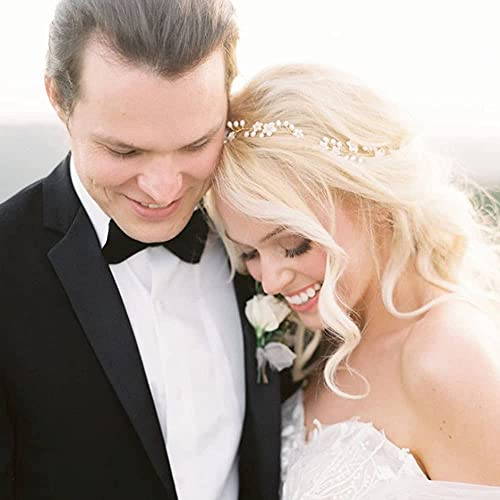 Bridal Wedding Hair Vine,Extra Long Pearl And Crystal Beads Bride Head Piece,Silver Hair Accessories For Women And Girls (Silver) #TOP1