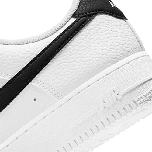 Nike Tênis de basquete masculino Air Force 1 '07 An20, Branco e preto, 10