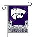Rico Industries NCAA Kansas State Wildcats - KSU Personalized Garden Flag