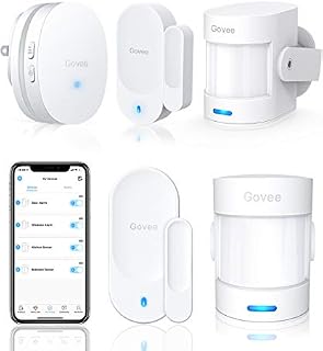 Govee Wi-Fi Motion Detector Set, Remote Double Protection for Home Security, 2 PIR