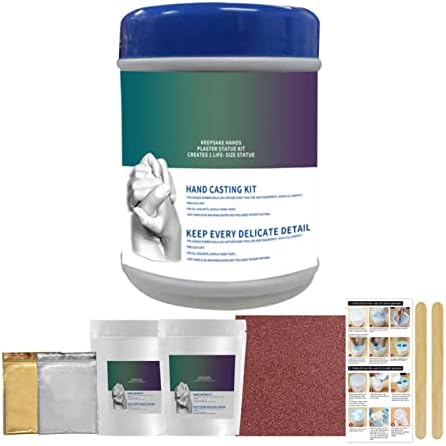 Dedaiby Hand Casting Kit,DIY Plaster Hand Mold Keepsake Sculpture Kit Gifts for Her,Kids,Weddings,Anniversary,Complete Hand Molding Kit Available,