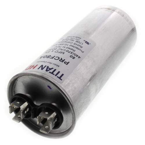 Motor Run Capacitor, 80 MFD, 440V, Round