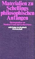 Materialien zu Schellings philosophischen Anfängen (Suhrkamp-Taschenbücher Wissenschaft ; 139) 3518077392 Book Cover
