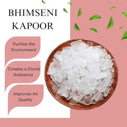 Image of Bhimseni Camphor 450g Jar - Pure Camphor Tablets for Pooja, Aarti, Aromatherapy | Organic Kapoor, Mosquito Repellent, Home Purify