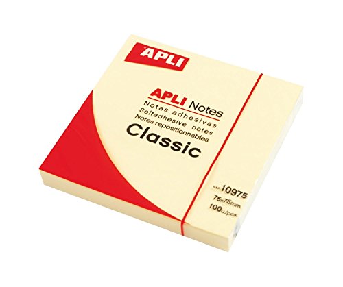 Ya en mundofriki.es: APLI 10975 - Notas adhesivas, Color Amarillo, 75 x 75 mm, pack de 100