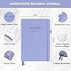 SIMSIMY Reading Journal with 104 Book Reviews, Book Journal for Books Lovers & Readers - Review and Track Your Reading Progress, Reading Log Notebook Gift, A5, Light Purple #1