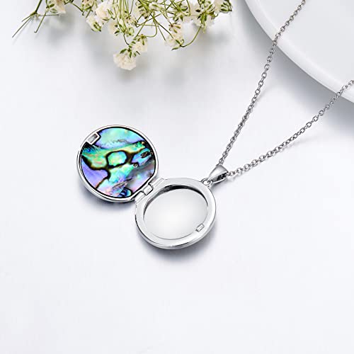 Iiw Red Cardinal Necklace/Urn Ashes Northern Cardinal Gift For Women Audubon Birds 925 Sterling Silver Jewelry For Women (Cardinal Abalone Shell Locket) #TOP5