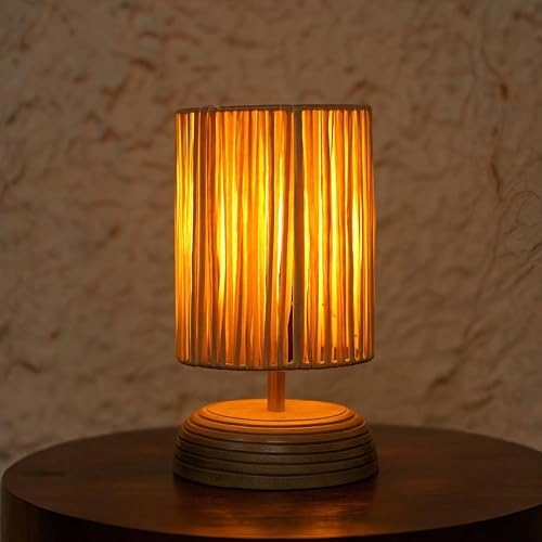 Ikari Homes Boho Rustic Ray Table Lamp I Night Lamp for Bedroom B...
