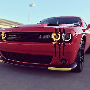 XL Headlight Scar Kit - Fits Many Car Makes and Models Black Gloss