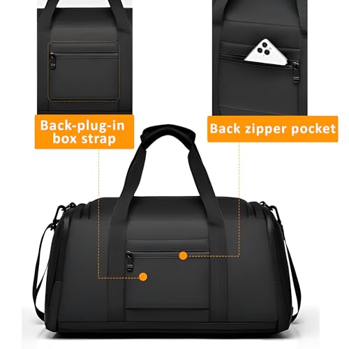 Image of Contacts Multi-Function Gym Pickelball Duffel Bag with Shoulder Straps, Shoe Pocket - Large Capacity, Durable Travel Backpack for Fitness, Sports, Overnight Trips