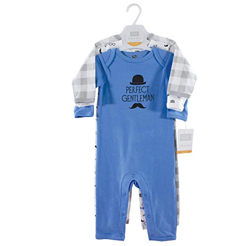 Image of Hudson Baby Baby Cotton Union Suit, 3 Pack