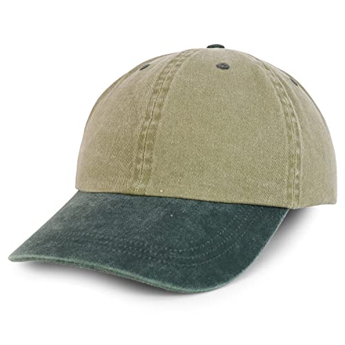 Image of Trendy Apparel Shop Oversize XXL Pigment Dyed Washed Cotton Baseball Cap