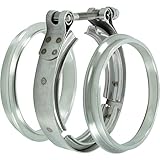 V-Band Schelle aus Edelstahl Edelstahl V-Band Schelle 102mm / 4 Zoll selbstzentrierend mit Anschweißringe